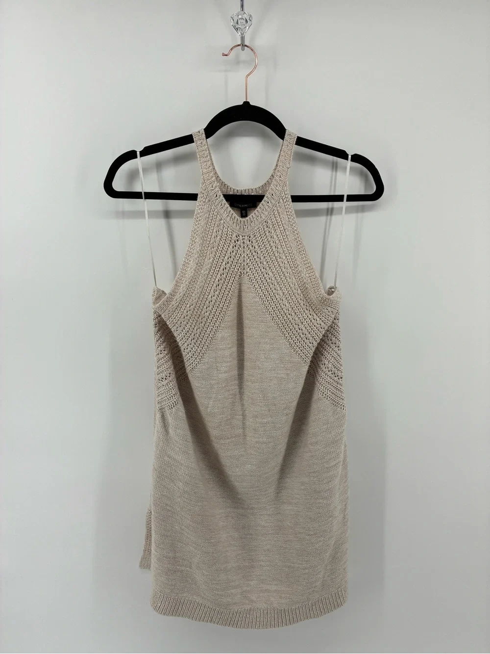 dynamite crochet dress Dynamite | Dresses | Dynamite Beige Knit Mini Dress Halter Crochet